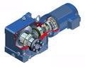 Keglehjulsgearmotor - til kompakt og vinkelret montering