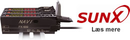 Sunx serie FX-500 fiberfotoceller med stort display